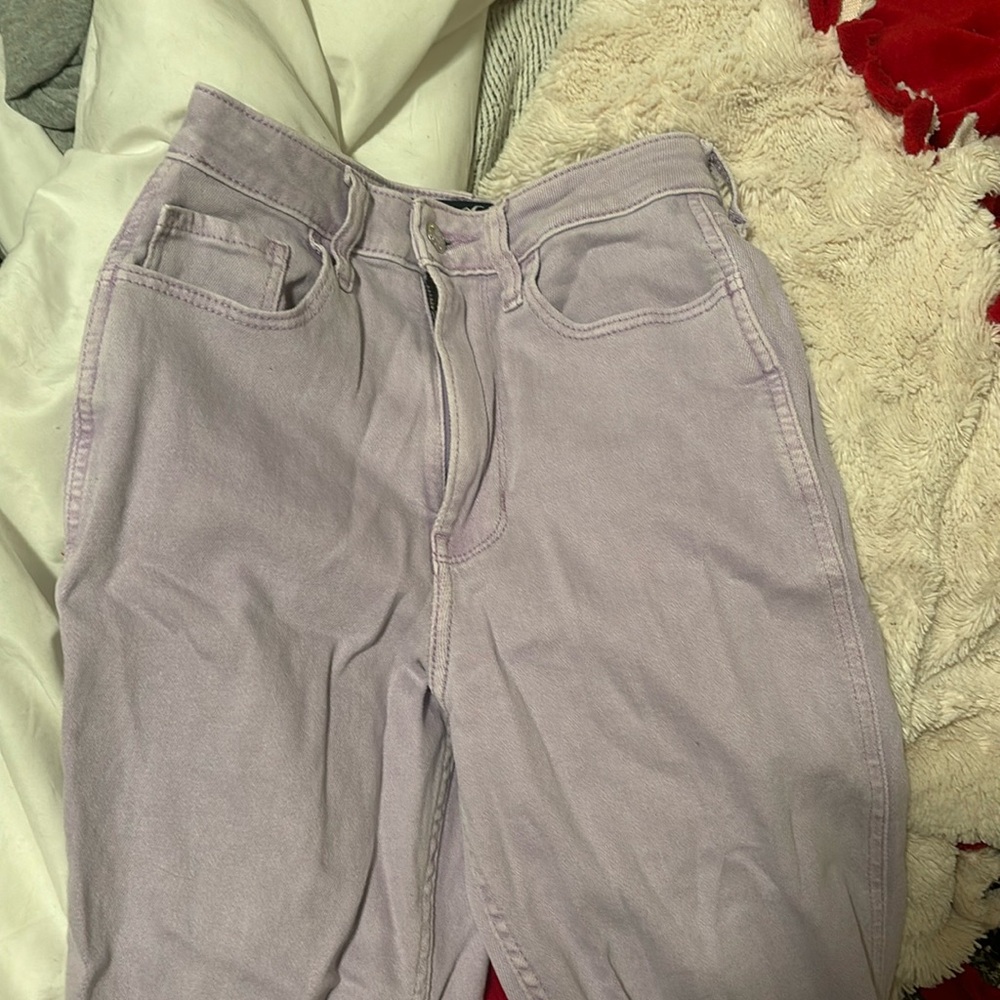 Purple Hollister jeans